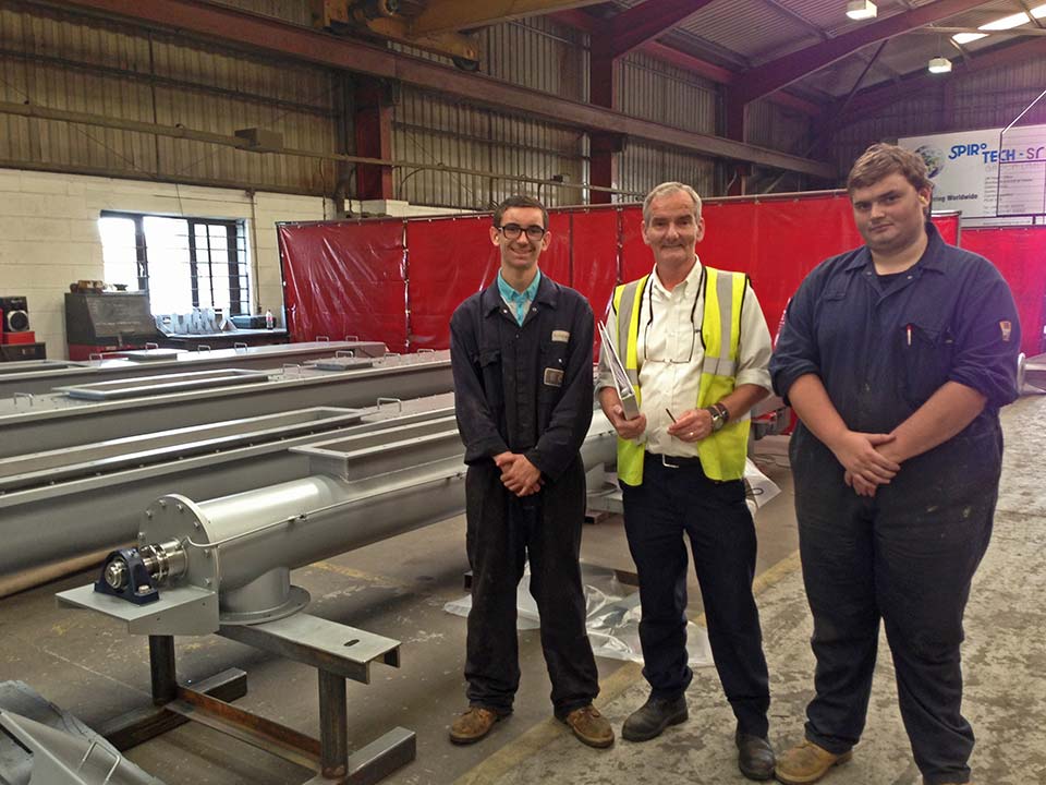 Apprentices join Spirotech-SRD Group in Sawtry