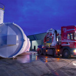 Silo assembly, built to hold mixing ingredients for a paint production company