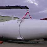 Silo assembly, built to hold mixing ingredients for a paint production company