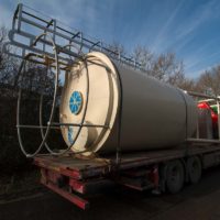 Delivery of silo for cement storage - Spirotech-SRD