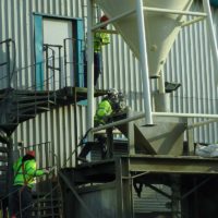 Installation of new silo for storage of dry cement - Spirotech-SRD