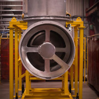Stainless steel and titanium acid cake screw conveyor
