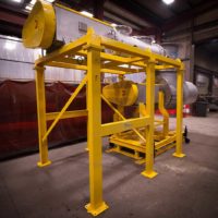 Stainless steel and titanium acid cake screw conveyor