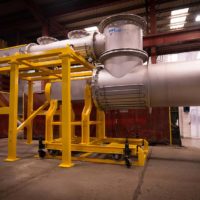 Stainless steel and titanium acid cake screw conveyor