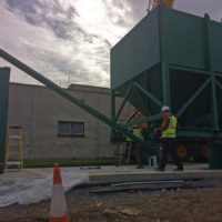 Horizontal PAC silo for water treatment site