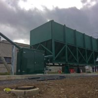Horizontal PAC silo for water treatment site