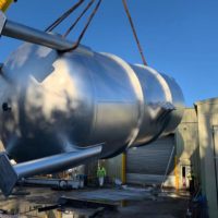 Large pressure vessel manufactured by Spirotech Group Ltd