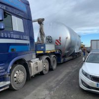 Large pressure vessel manufactured by Spirotech Group Ltd