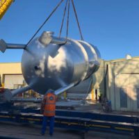 Large pressure vessel manufactured by Spirotech Group Ltd