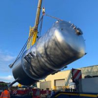 Large pressure vessel manufactured by Spirotech Group Ltd