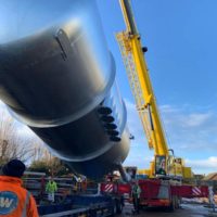 Large pressure vessel manufactured by Spirotech Group Ltd