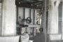 Twin screw conveyors and hoppers for biomass power station