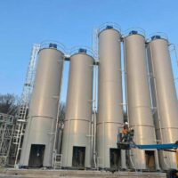 Silos for paint ingredients