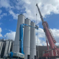 Installation of 5 ingredient silos for paint manufacturing company - Spirotech Group