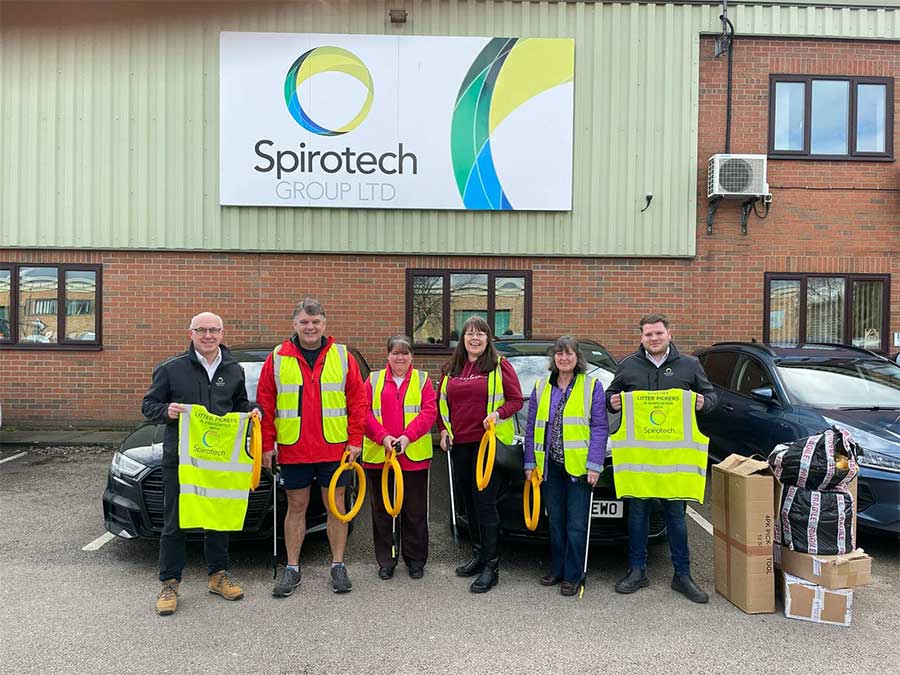 Spirotech Group donate to Sawtry Litter Pickers