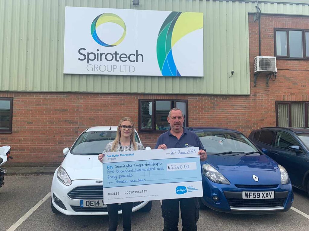 Sue Ryder cheque