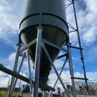 Silo - part of Powdered activated carbon (PAC) system for water treatment plant
