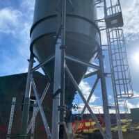 Silo - part of Powdered activated carbon (PAC) system for water treatment plant