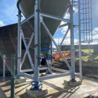 Silo for water treatment plant