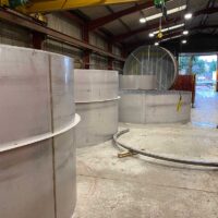 Fabrication of stainless steel water tank at Spirotech HQ in Sawtry, Cambridgeshire