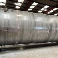 Fabrication of large stainless steel process water tank at Spirotech HQ in Sawtry, Cambridgeshire