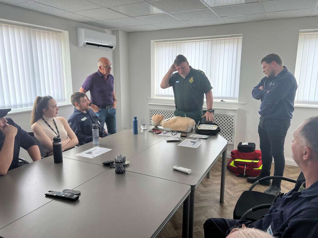 CPR training at Spirotech headquarters 